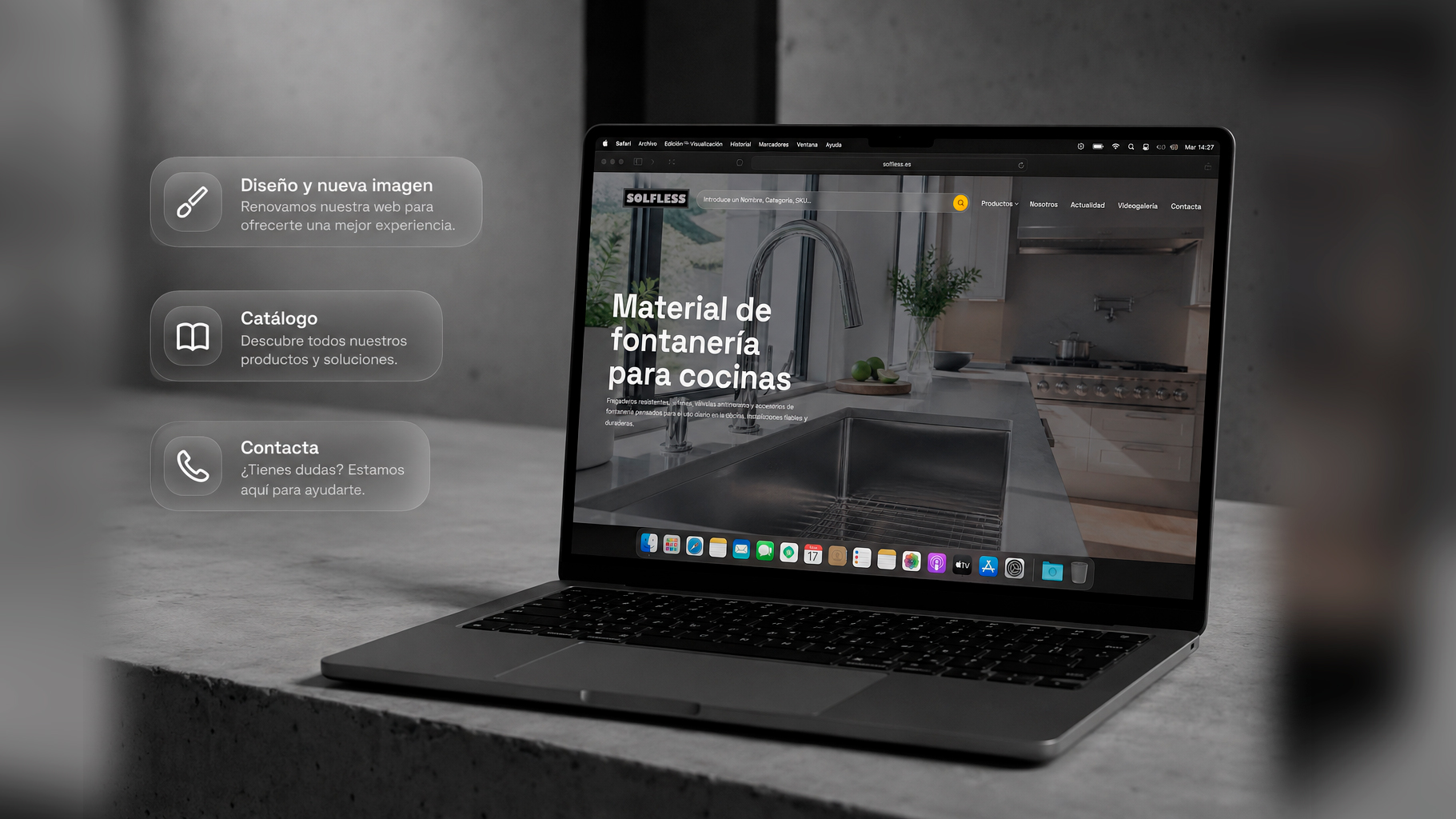 Proyecto web SOLFLESS diseñado por CÁNOVAS